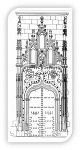 diseño puerta iglesia